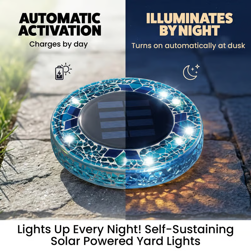 ✨ KEUZE VAN DE REDACTIE: 50% KORTING丨🌙 Tuinverlichting met mozaïekpatroon op zonne-energie