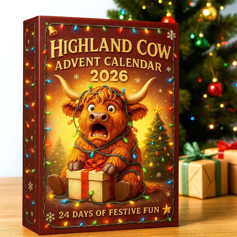 🐮 2026 Cartoon Highland Cow Adventskalender