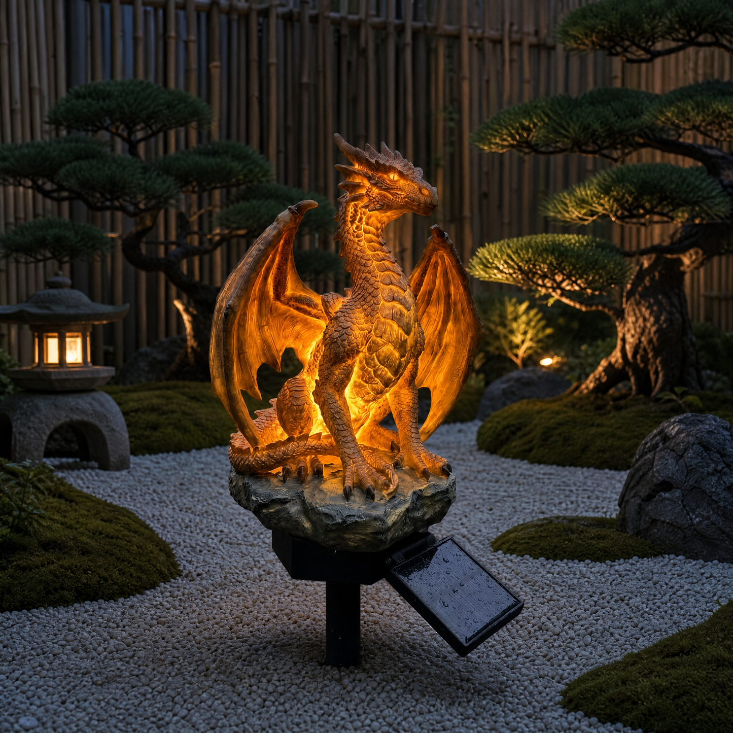 Dragon Legacy Golden Ember Edition Solar Tuinlamp