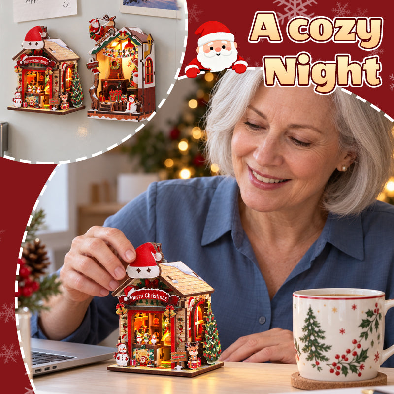 Kerst DIY 3D-puzzel koelkastmagneet