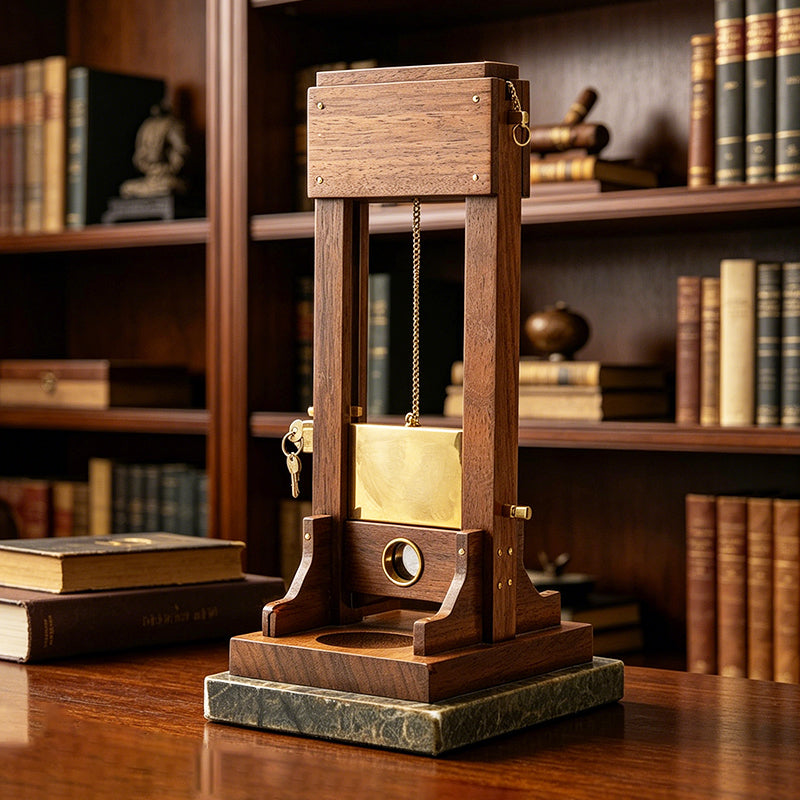 Luxe sigarenknipper voor op het bureau | Unieke guillotine-stijl trimmer