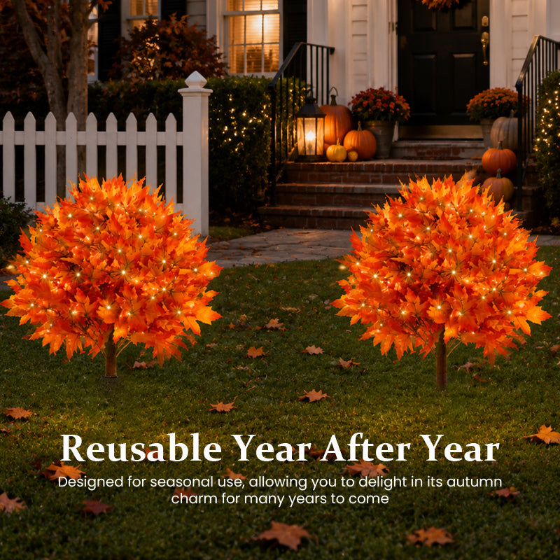Verlichte herfst esdoorn – LED herfst kerstboomversiering