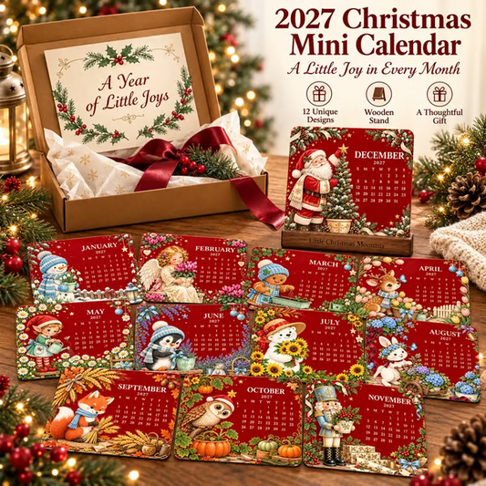 🎄🌱 Kersteditie (limited edition) – Milieuvriendelijke, plantbare "Timeless" zaadkalender 2027 🌸🌿