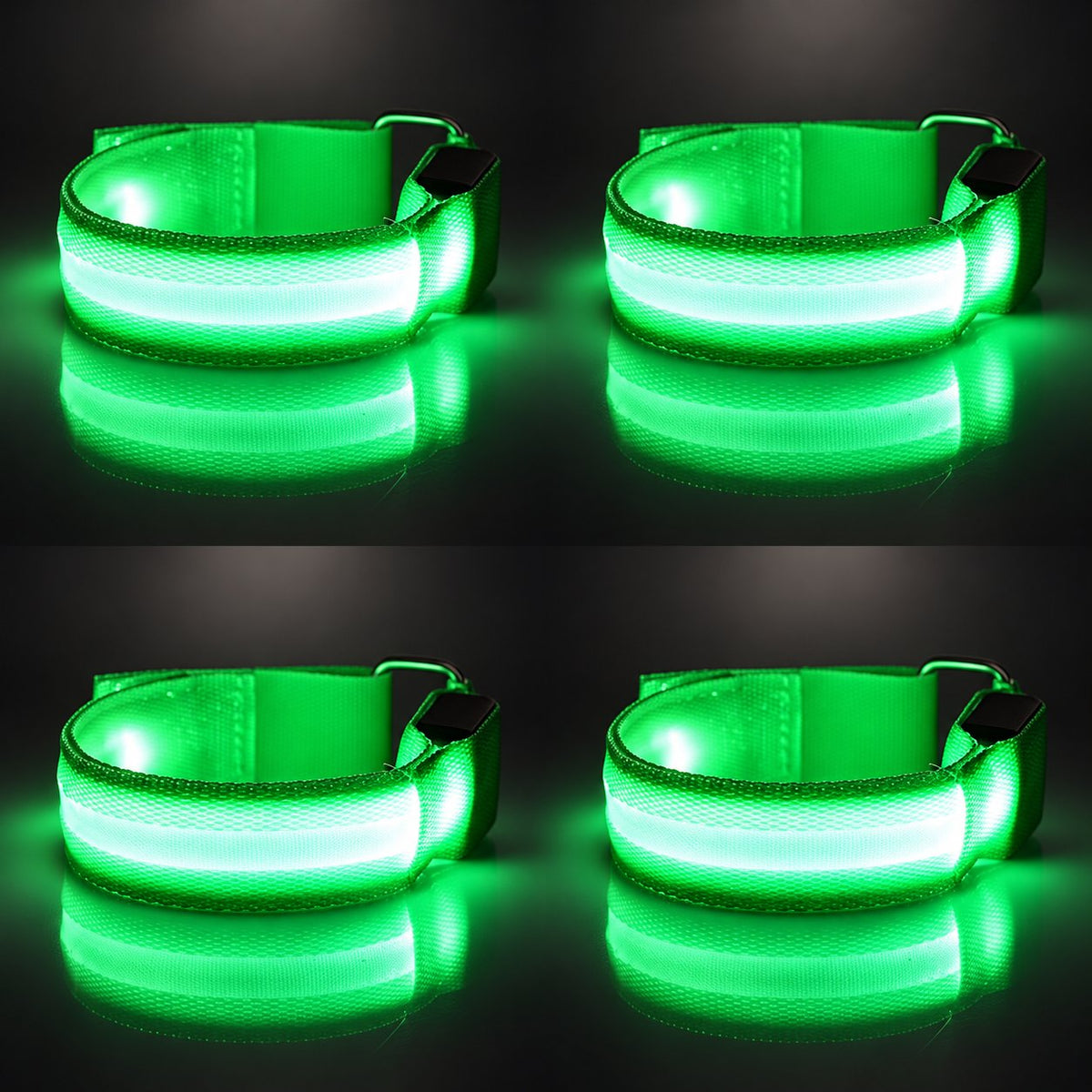 🐎 LED-beenriemen voor paarden – 4 stuks | Veiligheidslampjes voor paardrijden in het donker met een oplaadbare look ✨