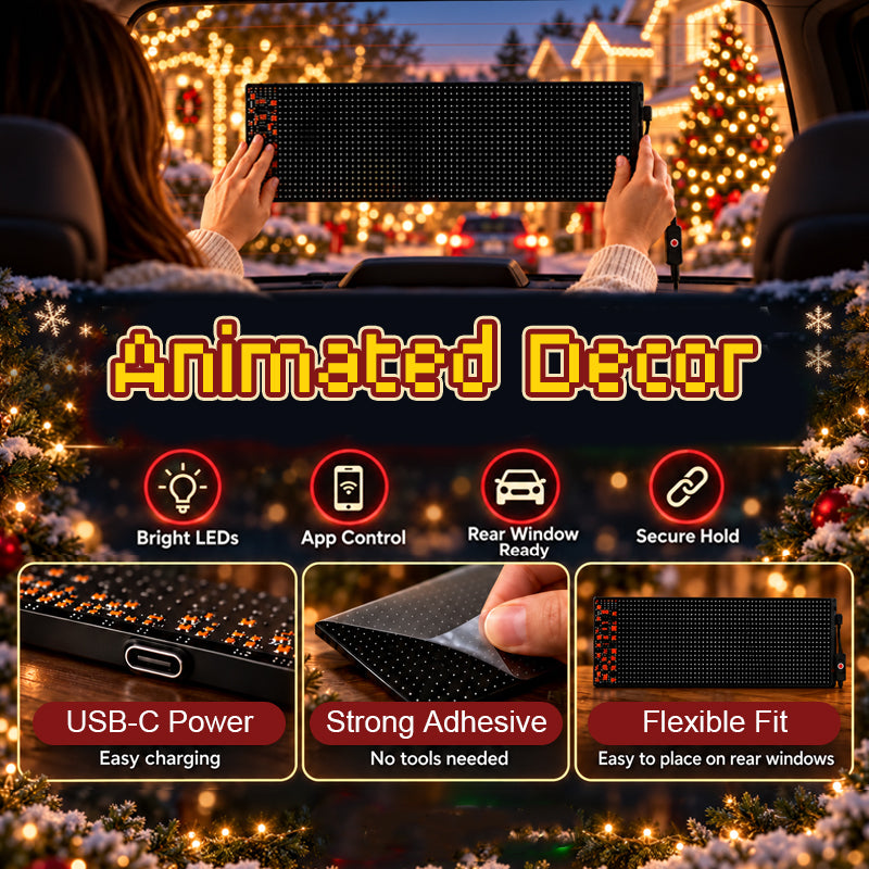 Slimme app-gestuurde kerst-ledpixeldisplay