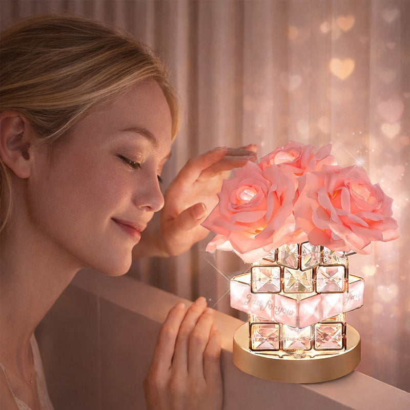 🌈 LumiCrystal Glow Cube Lamp – Elegant nachtlampje met kristallen touch-effect 💎