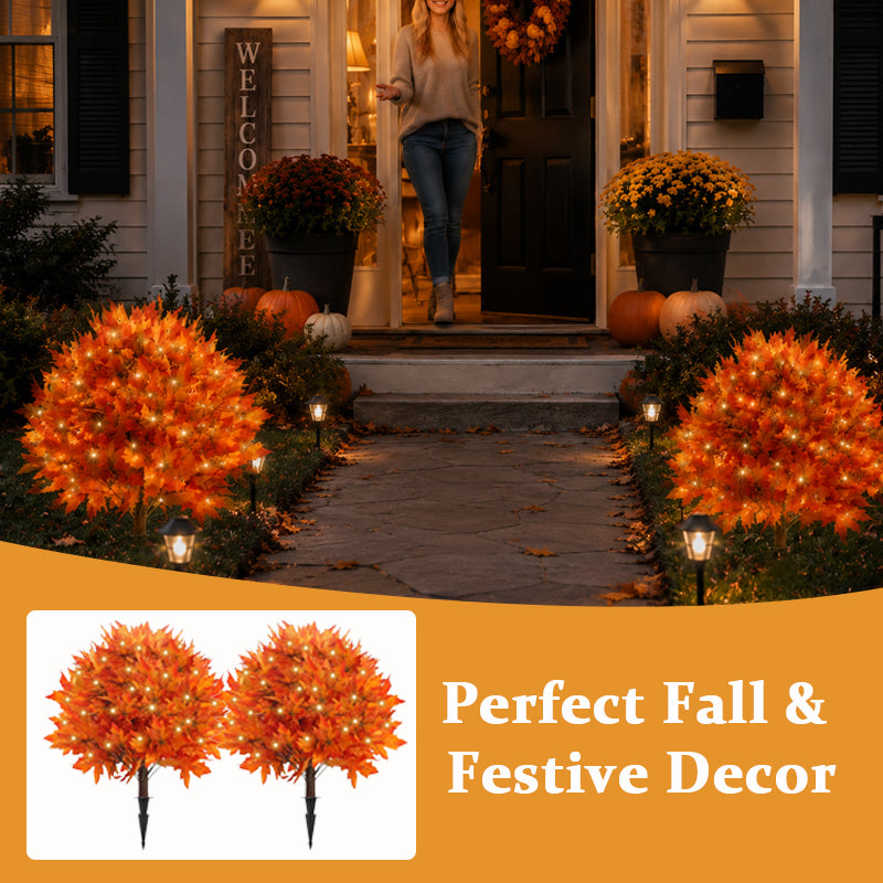 Verlichte herfst esdoorn – LED herfst kerstboomversiering