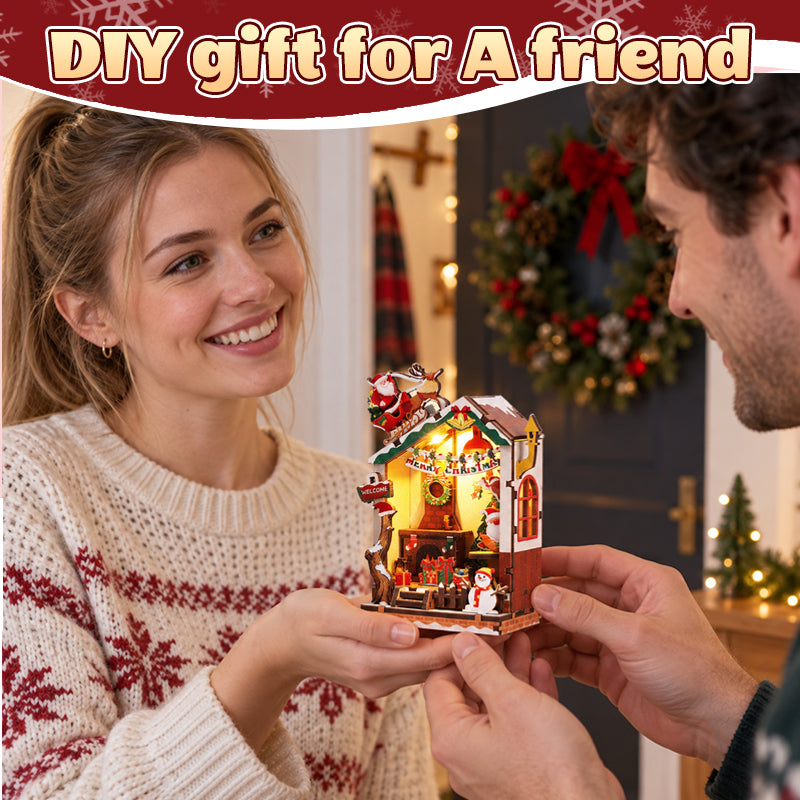 Kerst DIY 3D-puzzel koelkastmagneet