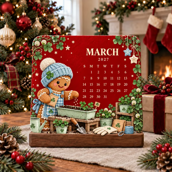 🎄🌱 Kersteditie (limited edition) – Milieuvriendelijke, plantbare "Timeless" zaadkalender 2027 🌸🌿
