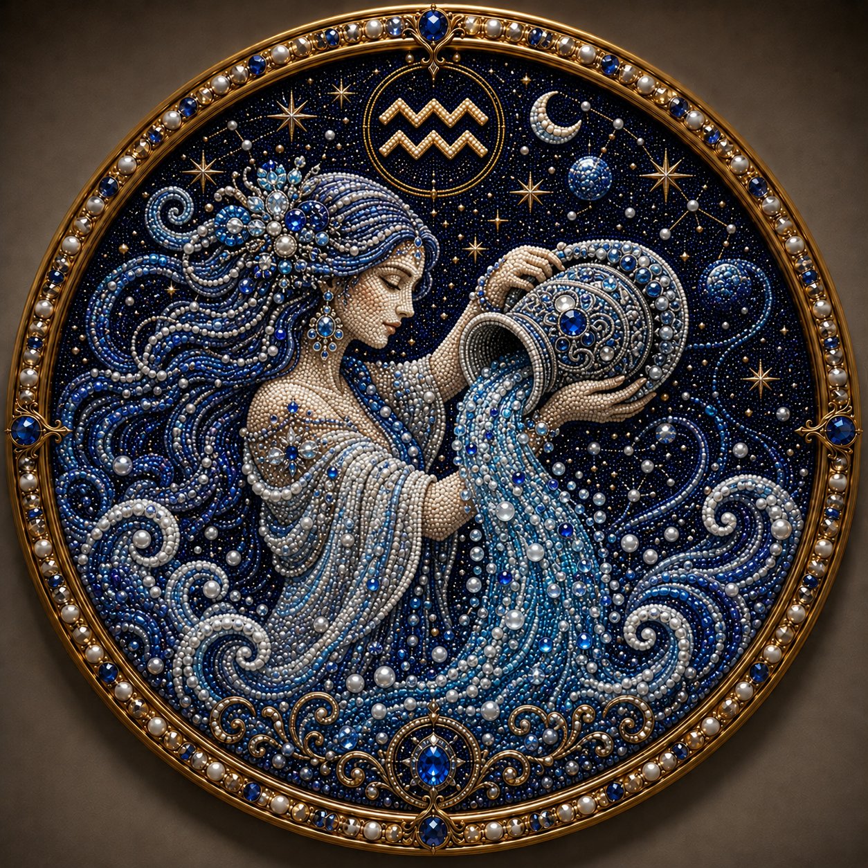 🔥 Parelkunstset met de 12 sterrenbeelden ♈🌙