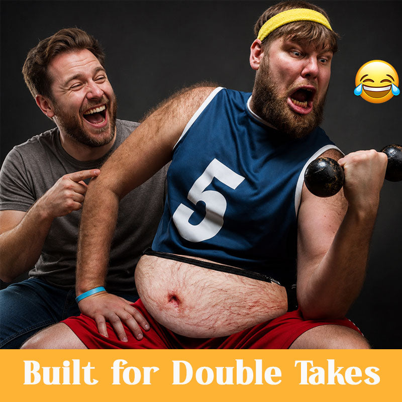 Grappige buiktas – Realistische, grote buik, originele heuptas