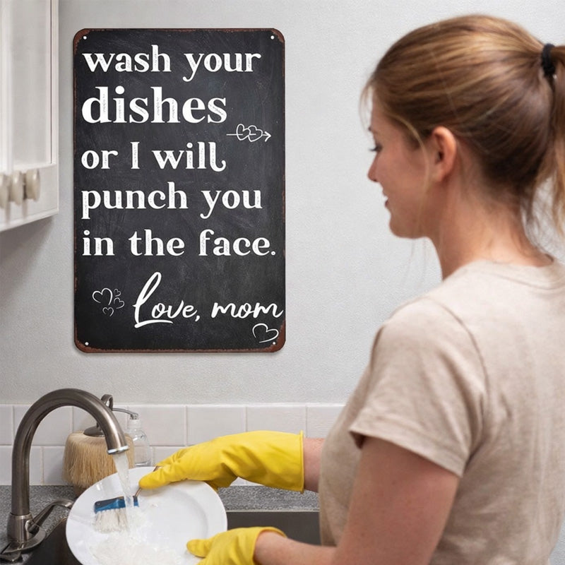 Decoratief plaatje met de tekst "Liefs, mama"