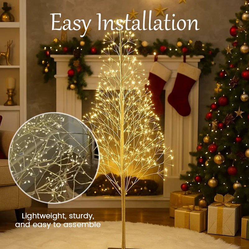 ✨ Betoverende kerstverlichting in de kerstboom 🎄🌟