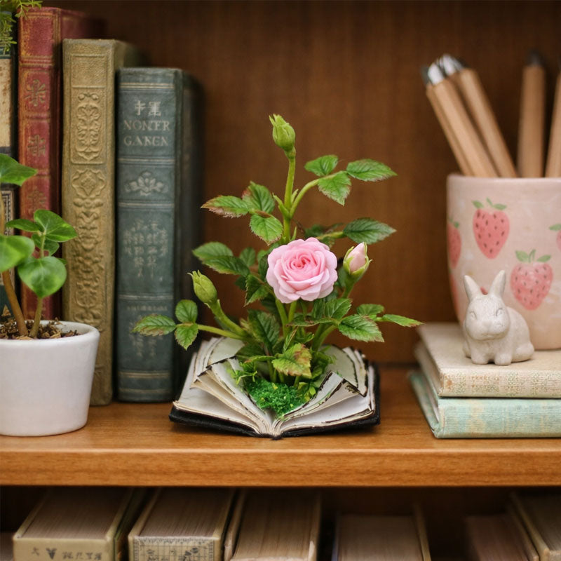 Miniatuurboekbloemen: een sprookje in de palm van je hand.