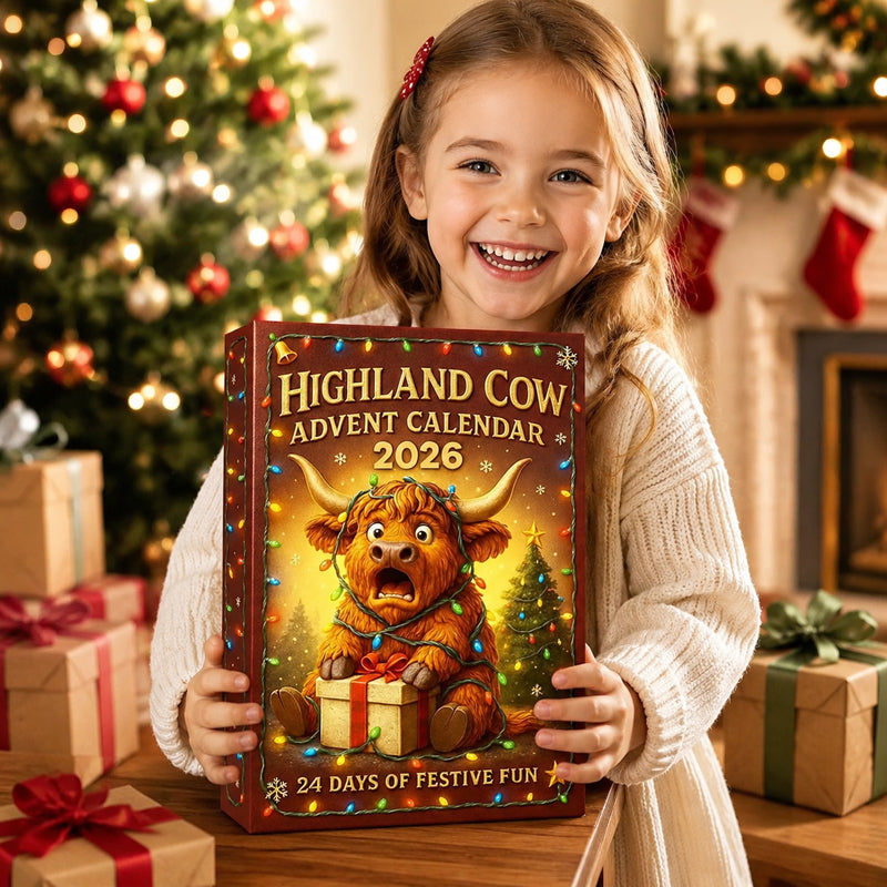 🐮 2026 Cartoon Highland Cow Adventskalender