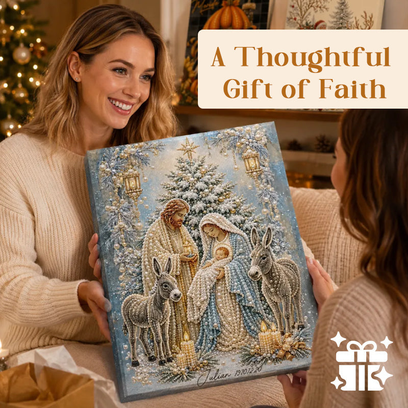 Kerststal Diamond Painting Set | Jezus Christus Kerst Geloof Kunst Decoratie