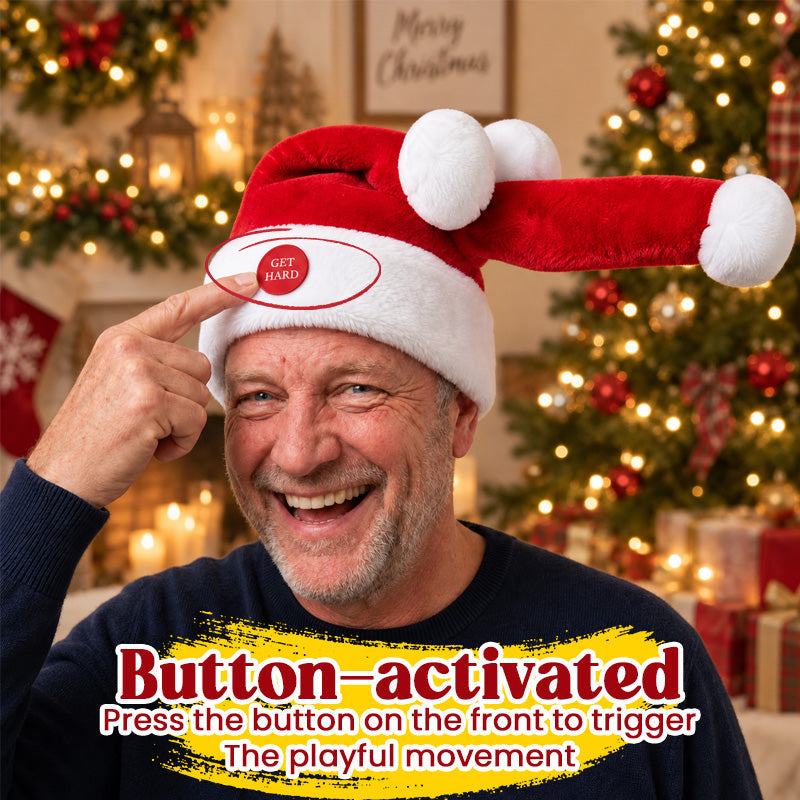 Grappige bewegende kerstmuts voor een kerstfeest