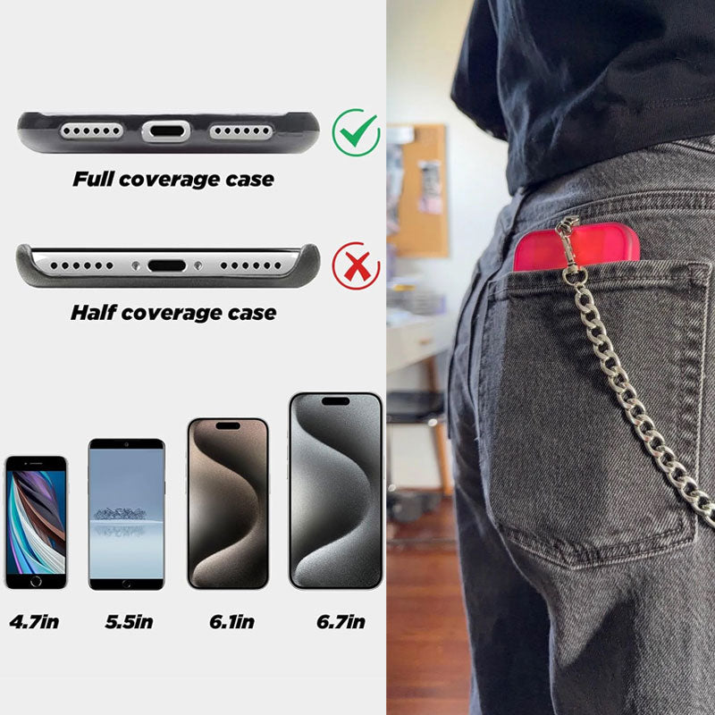 📱✨ SecureStyle clip-on telefoonketting