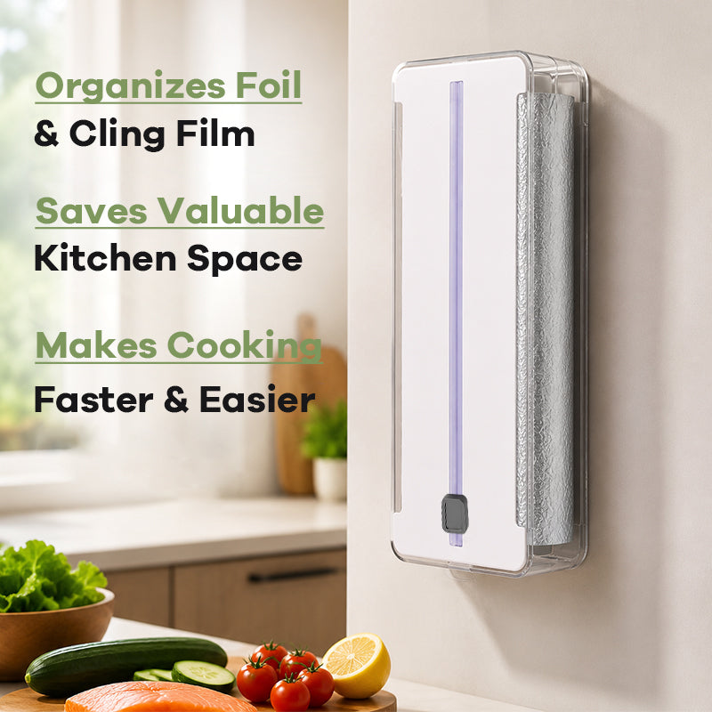 Keuken aluminiumfolie papier plasticfolie opbergdoos snijdoos