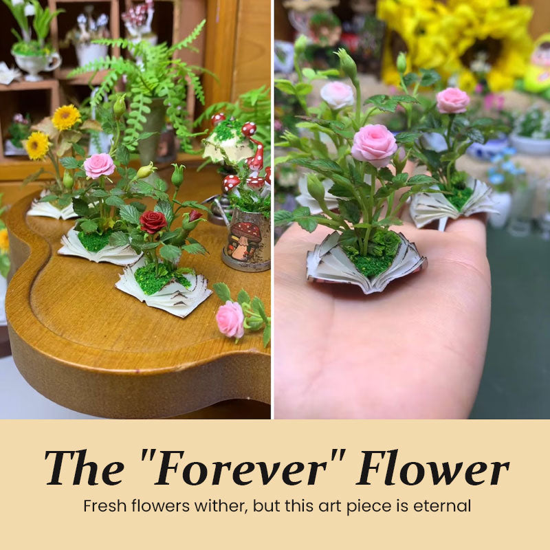 Miniatuurboekbloemen: een sprookje in de palm van je hand.