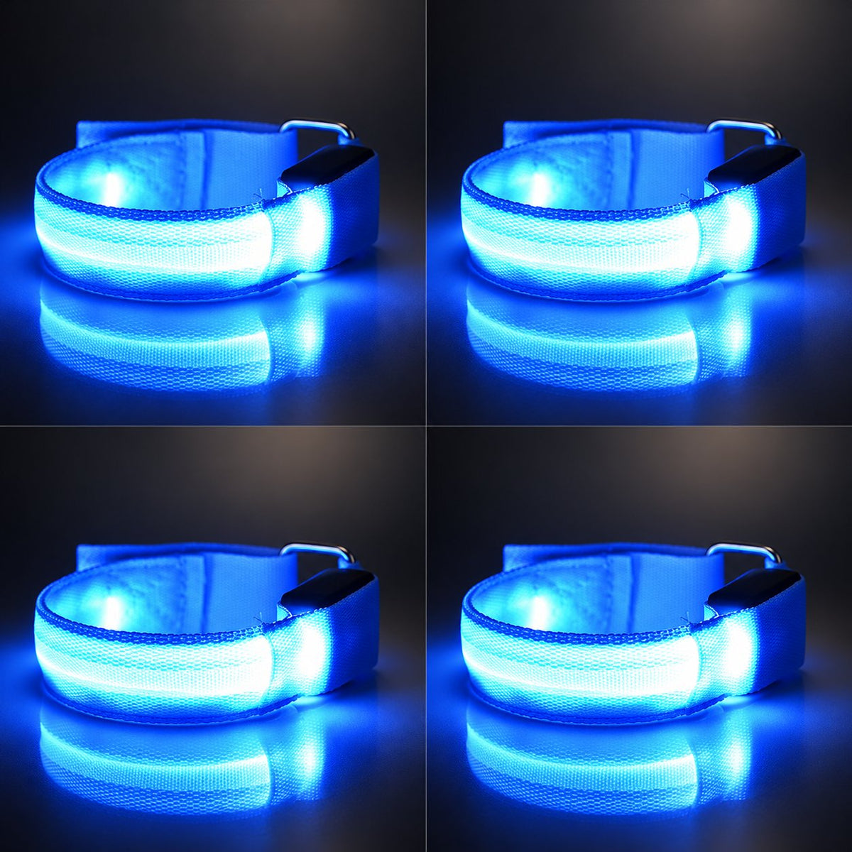 🐎 LED-beenriemen voor paarden – 4 stuks | Veiligheidslampjes voor paardrijden in het donker met een oplaadbare look ✨