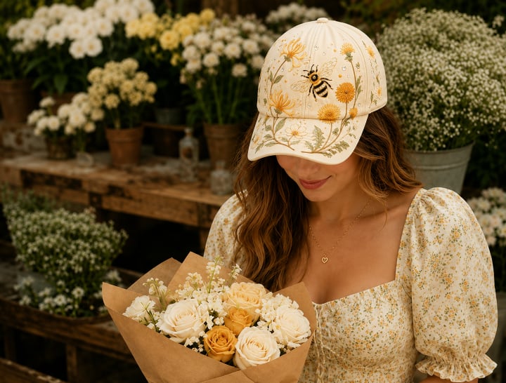 🔥 Laatste dag – 50% korting 🌸🌿 Garden Morning Cap
