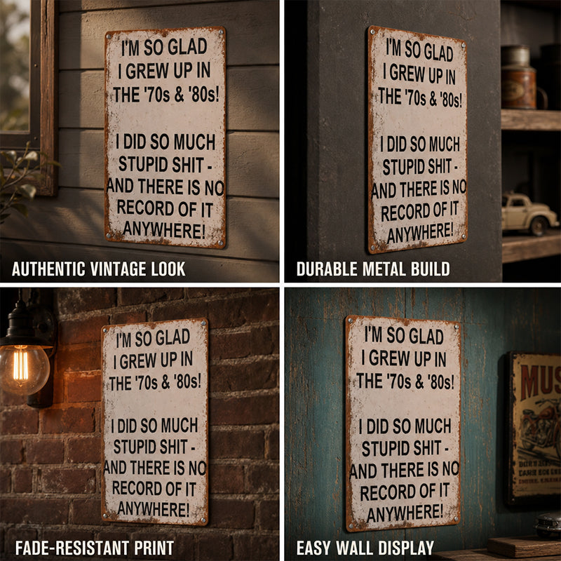 Vintage metalen bord met de tekst "Fortunate Finds"