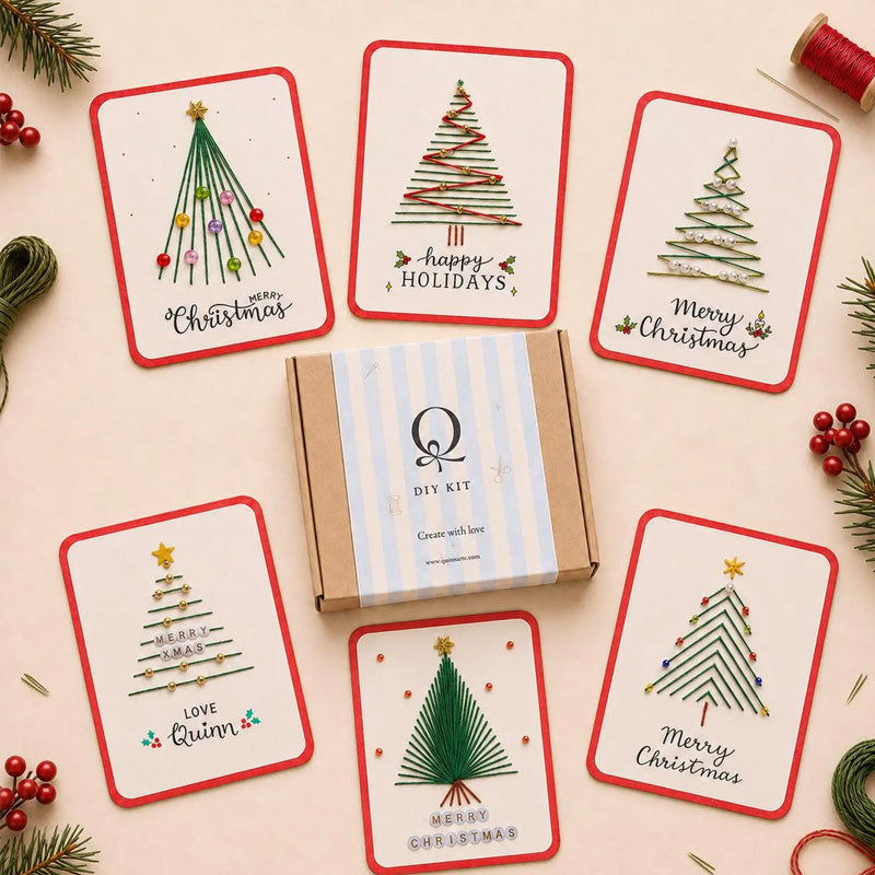 🎄🧵 Kerstkaart met touwkunst (DIY-kit)