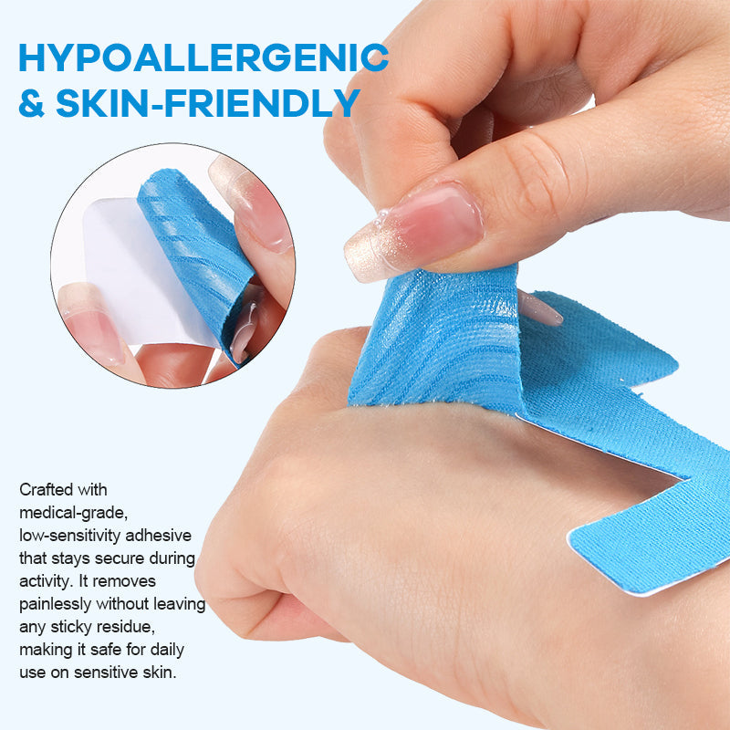 Voorgesneden kinesiologietape voor het corrigeren van hallux valgus