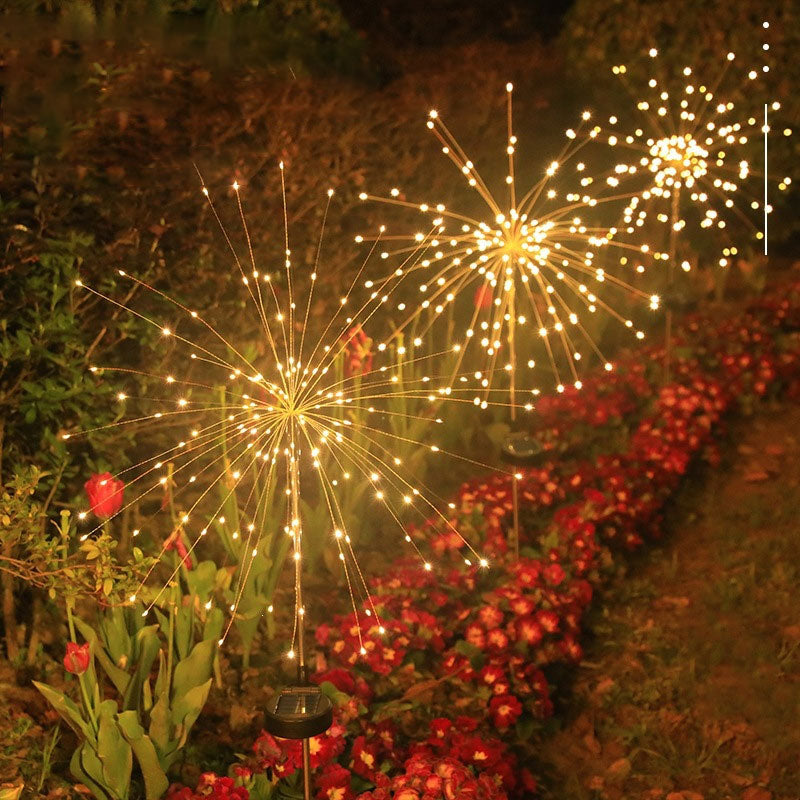 Buitenverlichting op zonne-energie voor vuurwerk