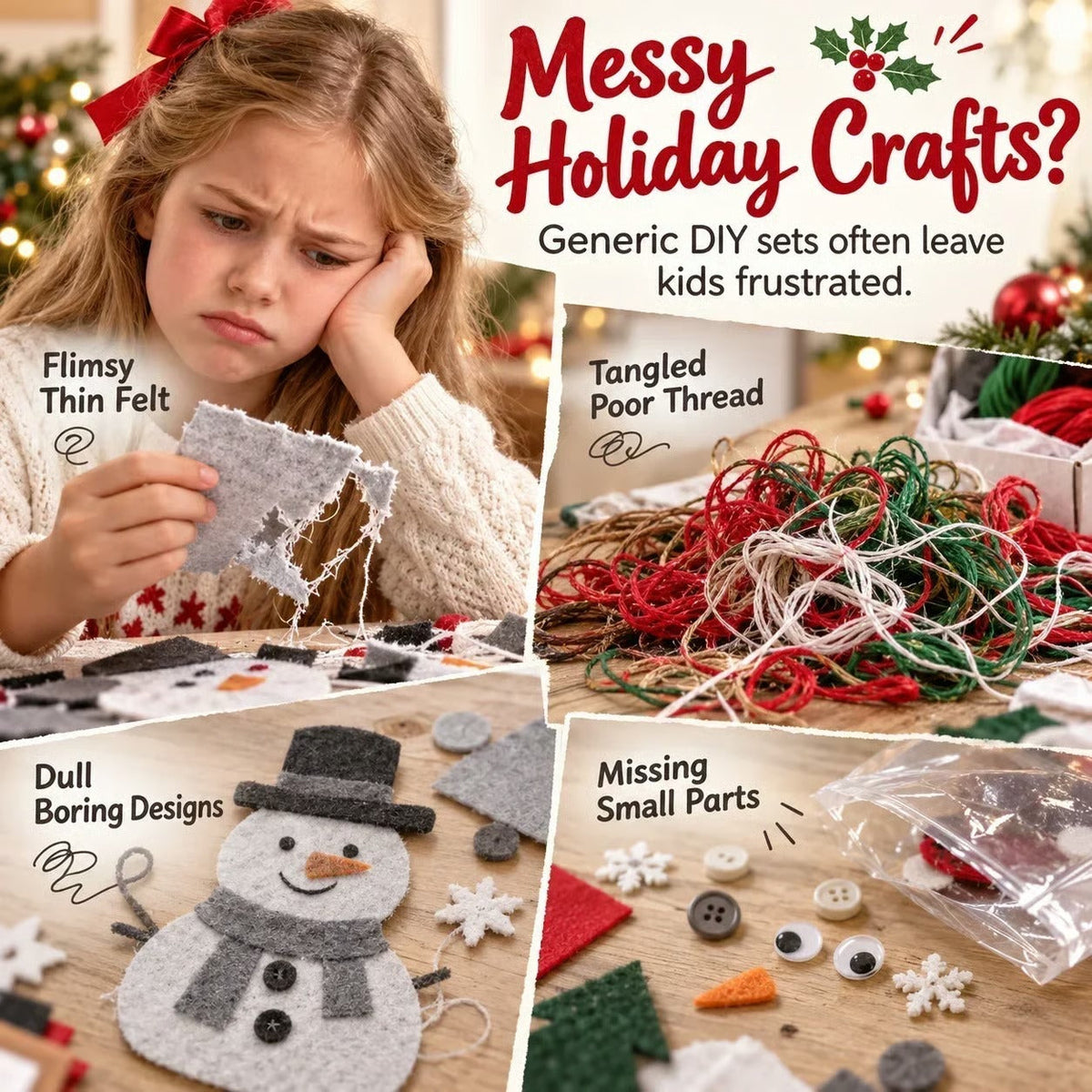 🎄✨ Kerst DIY Stoffen Weefpakket voor Vriendschap - 🧵 Maak samen iets bijzonders! 💕