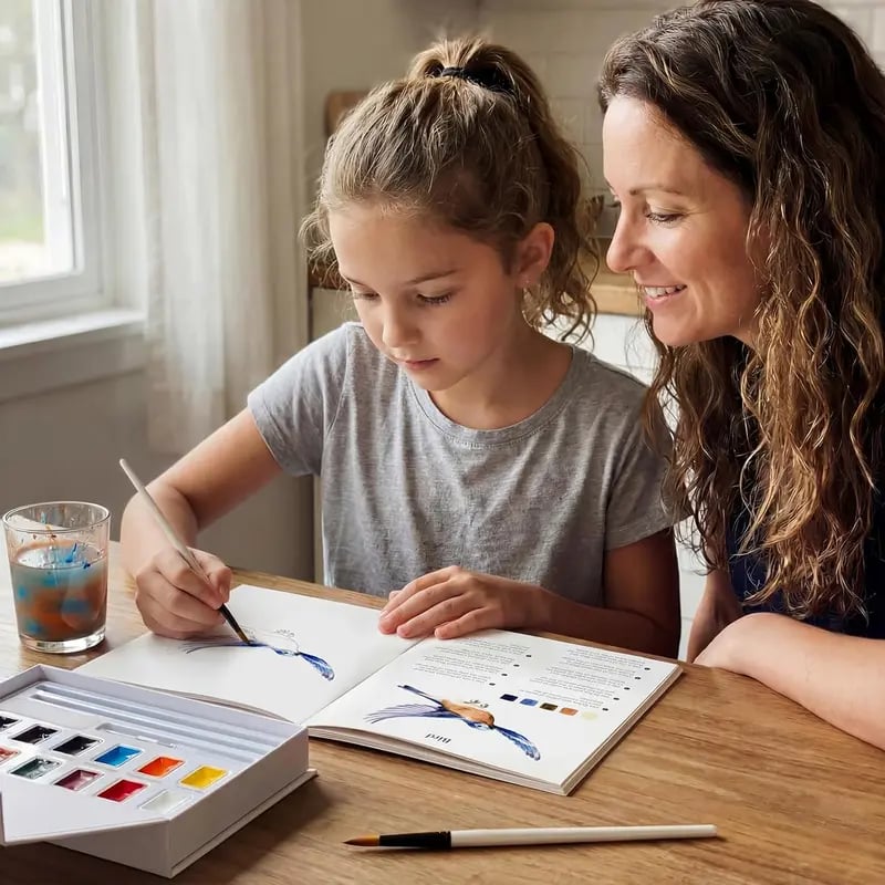 ✍️Beginners aquarelverfset🎨Aquarel dierenwerkboek