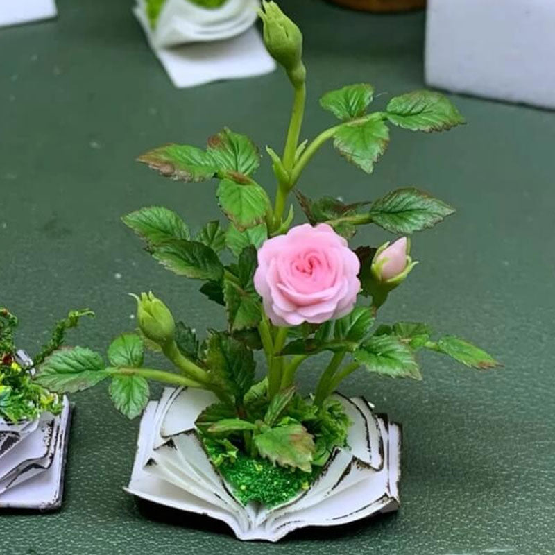 Miniatuurboekbloemen: een sprookje in de palm van je hand.