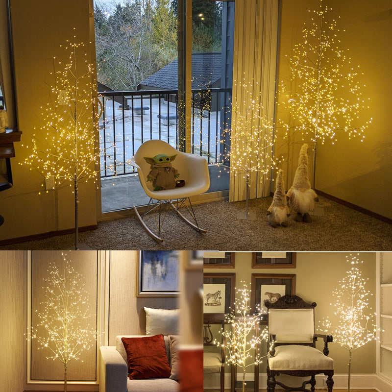 ✨ Betoverende kerstverlichting in de kerstboom 🎄🌟