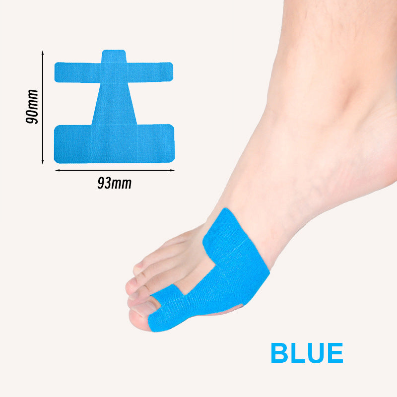 Voorgesneden kinesiologietape voor het corrigeren van hallux valgus