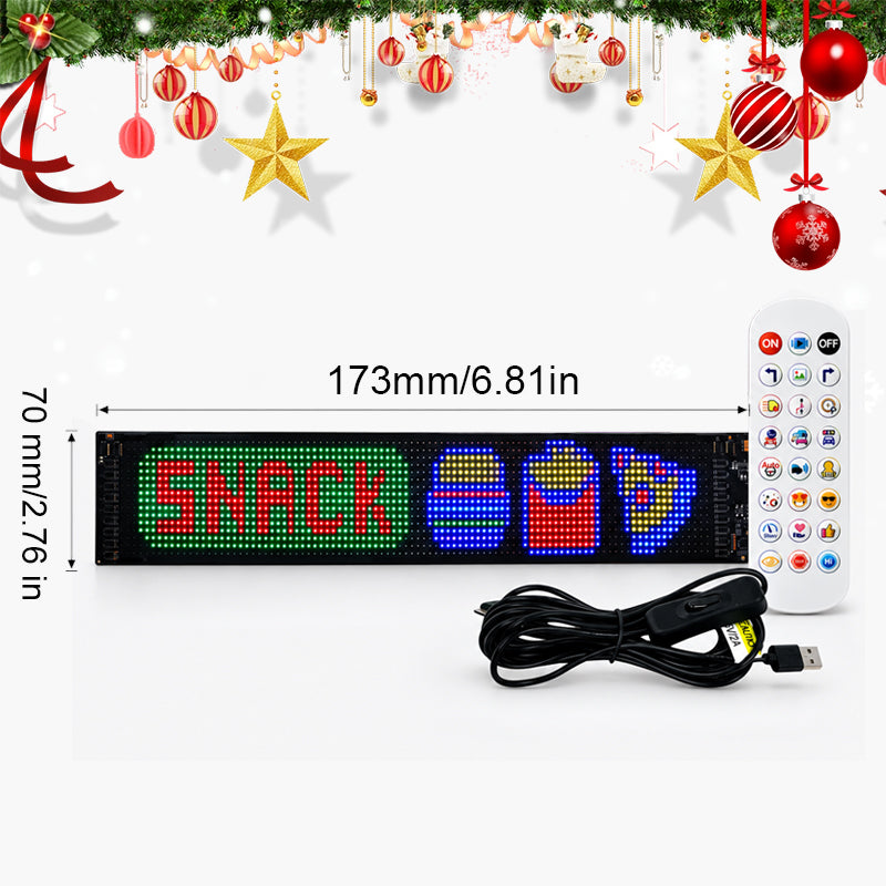 Slimme app-gestuurde kerst-ledpixeldisplay