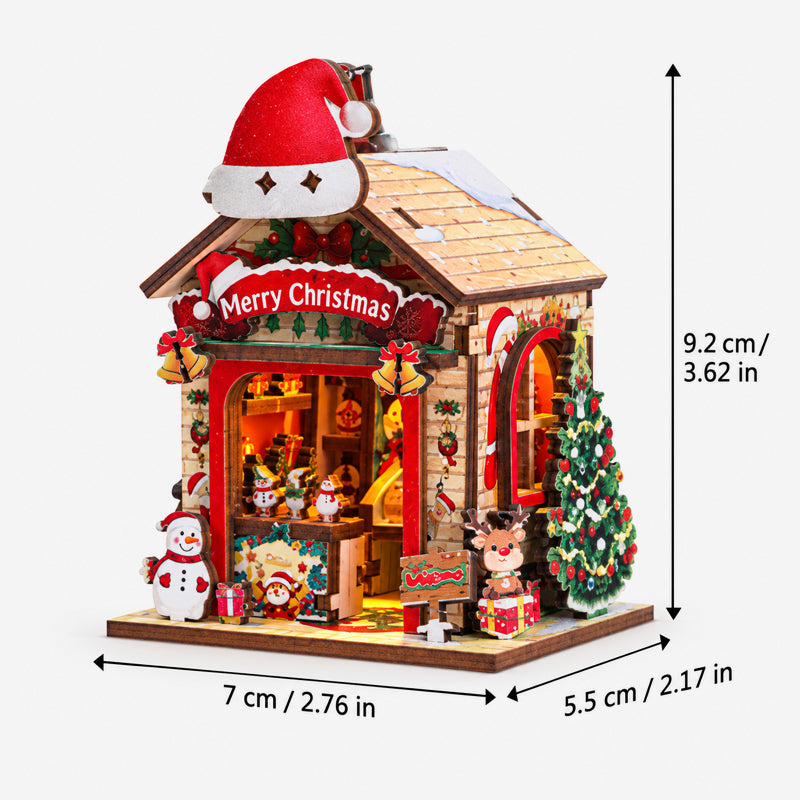 Kerst DIY 3D-puzzel koelkastmagneet