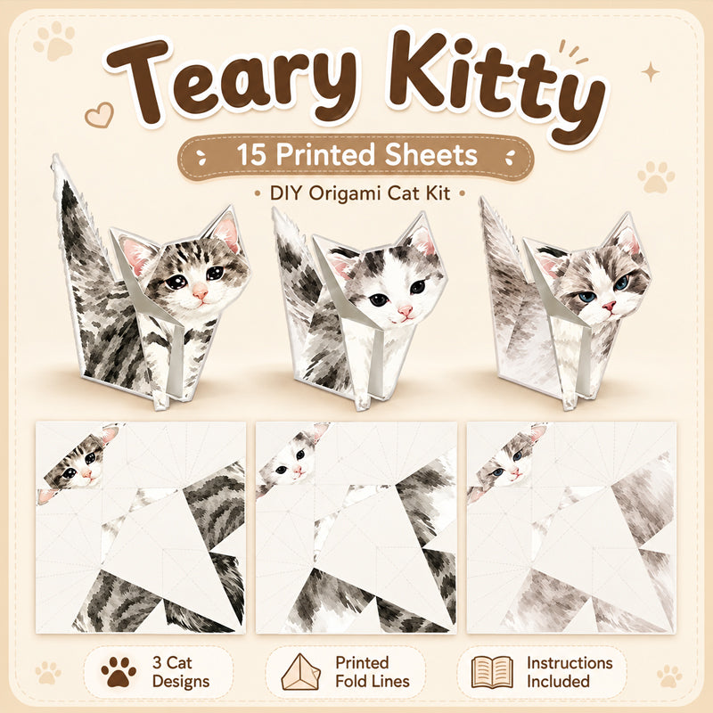 3D Cat Origami