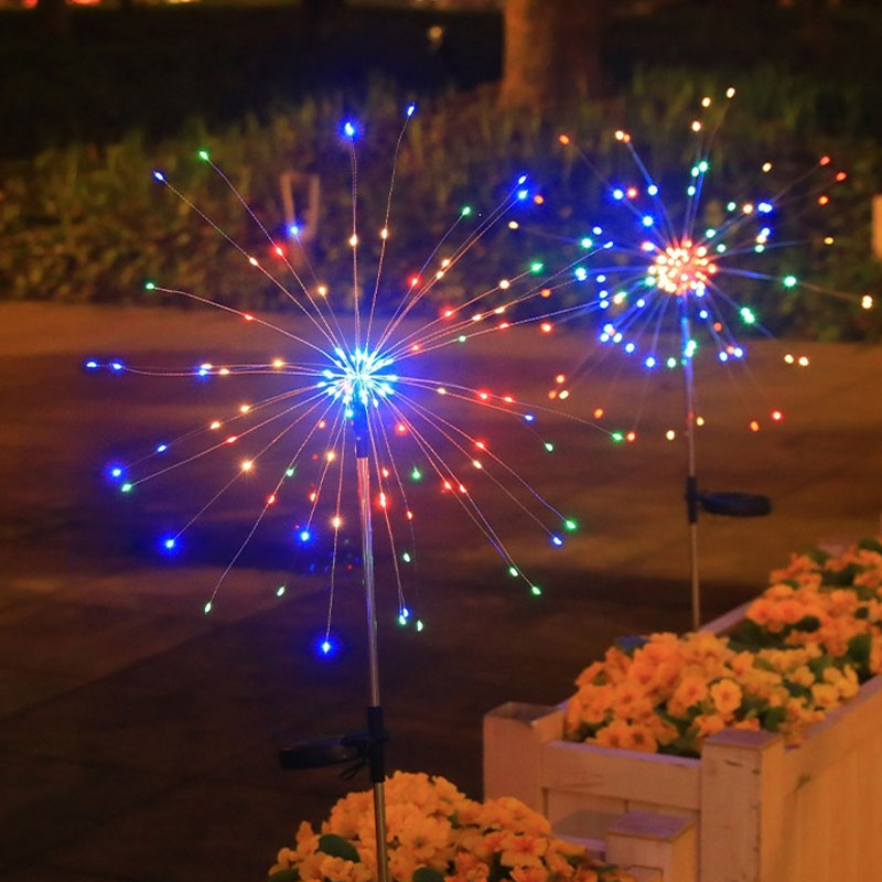 Buitenverlichting op zonne-energie voor vuurwerk