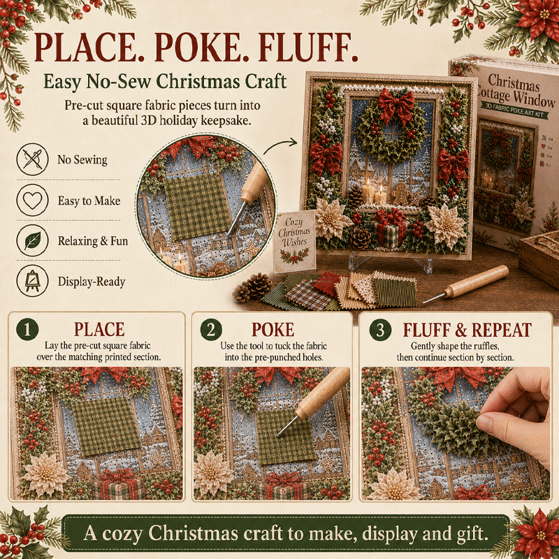 🎁 3D Kerststof Prikkunstset