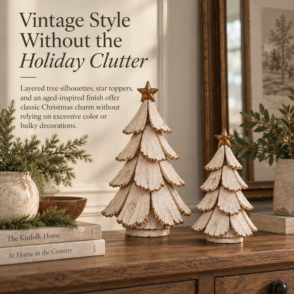 🎄🌙Vintage verlichte kerstboomfiguur