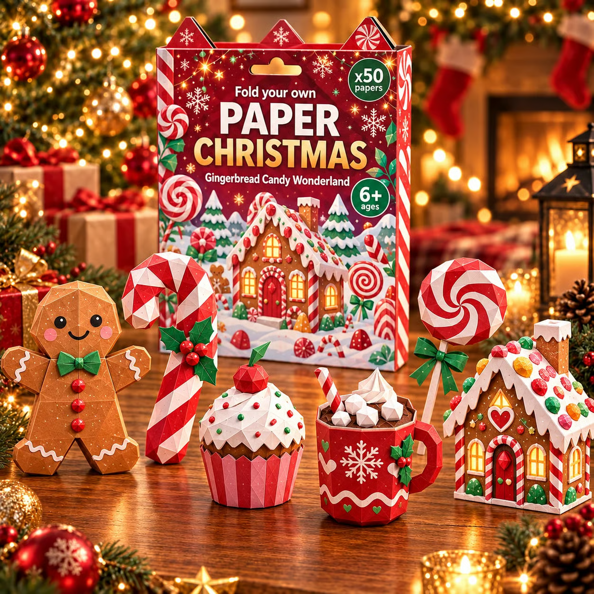 🎄DIY Kerstknutselpakket van papier – 250 vellen, 5 feestelijke thema's🌟