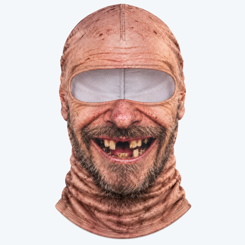 Grappig en realistisch skimasker – hilarische winterse feestoutfit voor buitengroepen