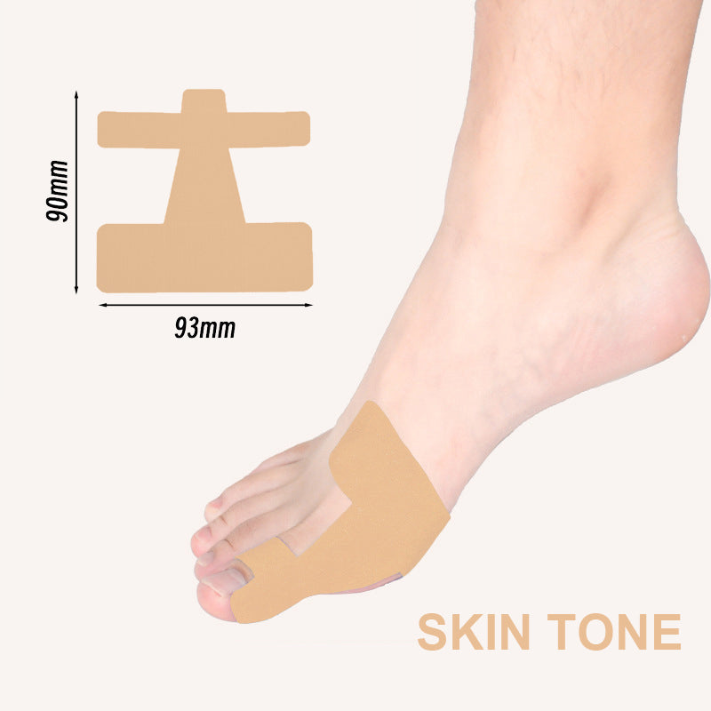 Voorgesneden kinesiologietape voor het corrigeren van hallux valgus