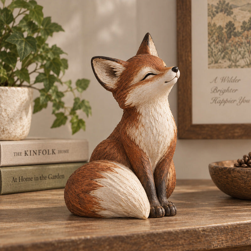 Cottagecore vossendecoratie – likken, slapen en zitten