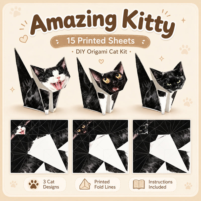 3D Cat Origami