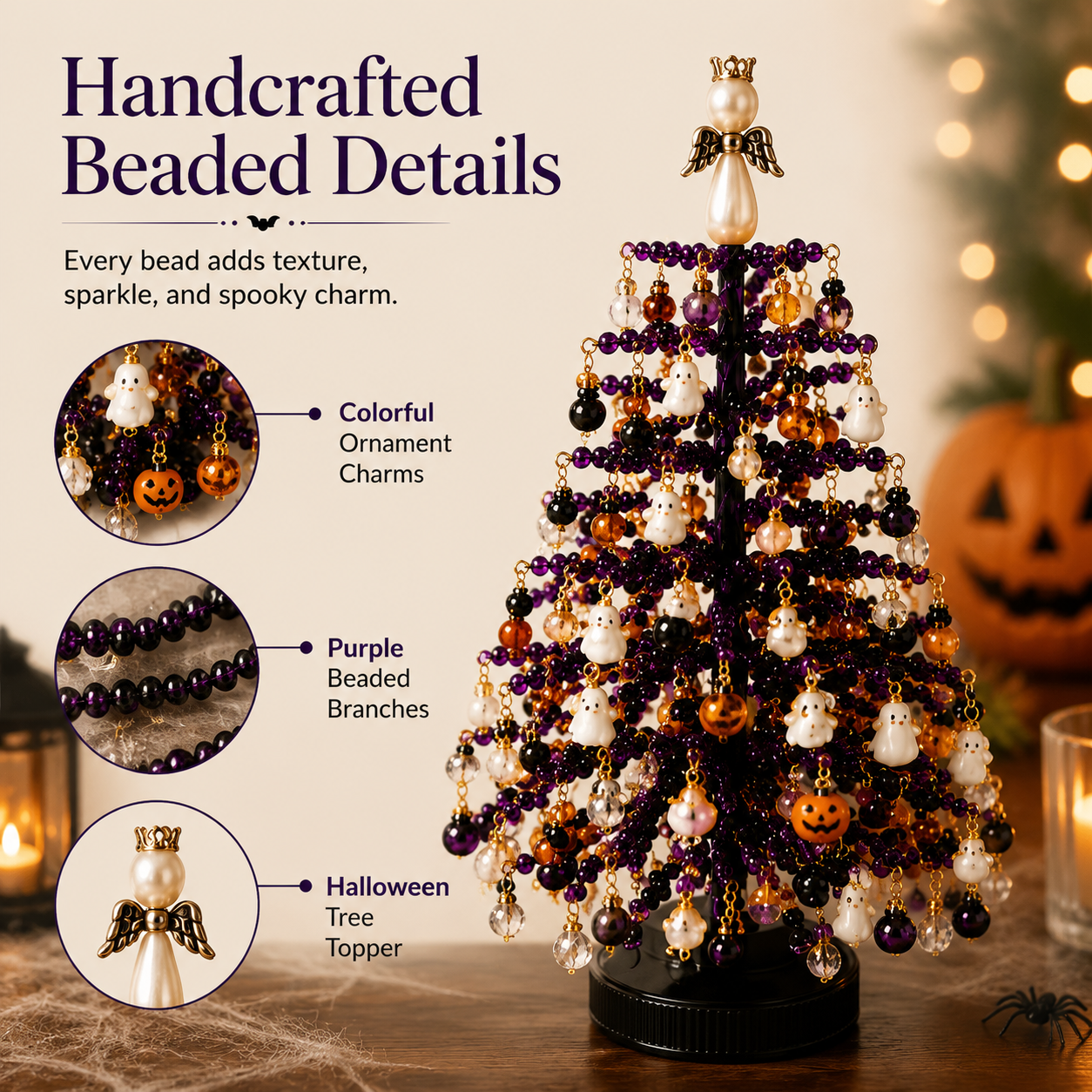 🎃DIY Beaded Halloween Tree Kit🎁