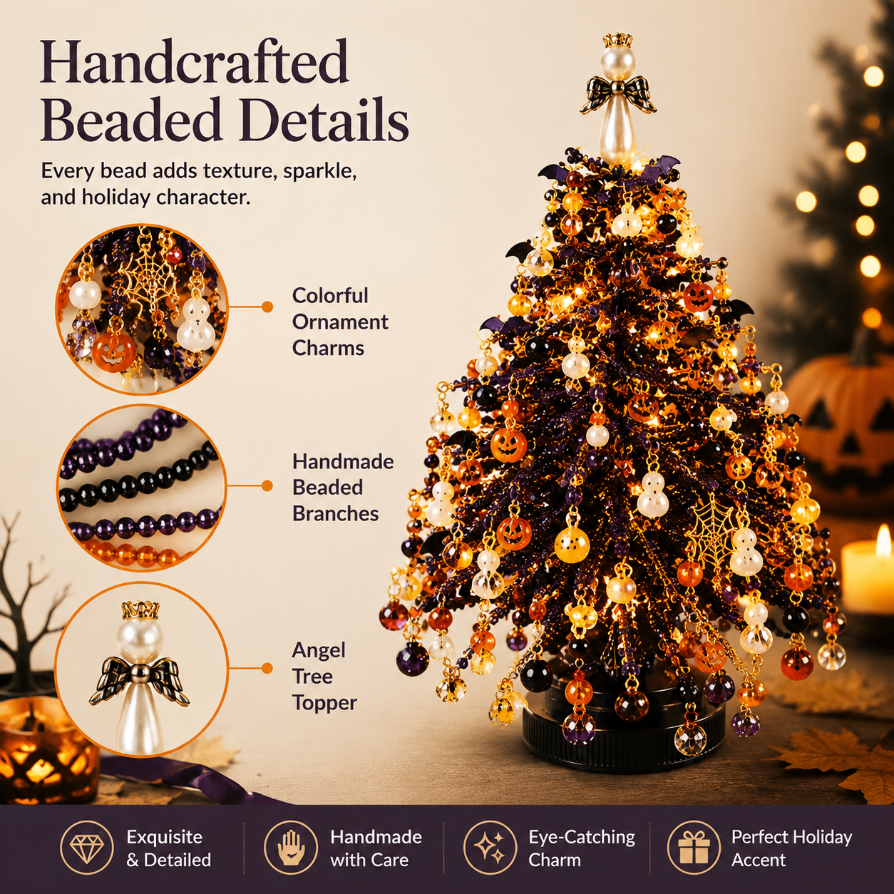 🎃DIY Beaded Halloween Tree Kit🎁