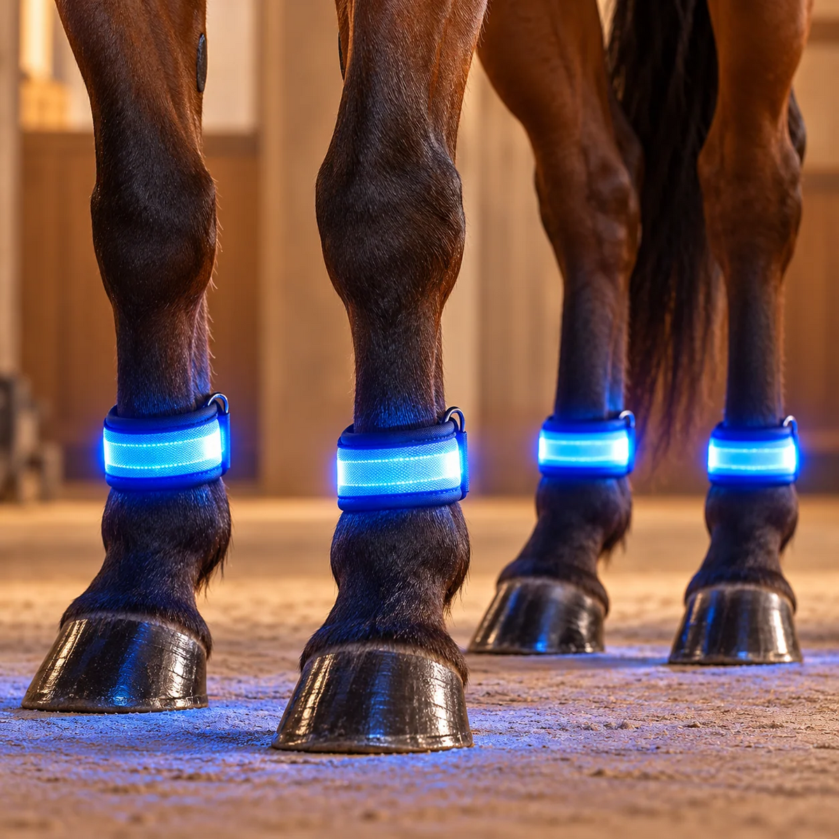 Paardrijset met verlichting