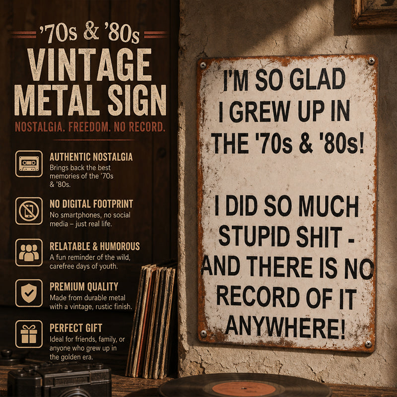 Vintage metalen bord met de tekst "Fortunate Finds"